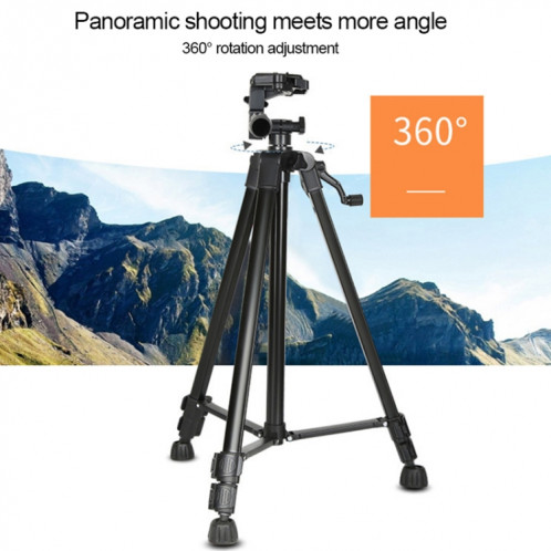 3366 Qualité 1.7m Téléphone portable Live Selfie Trépied DV SLR Support pour appareil photo (Noir) SH242B875-06