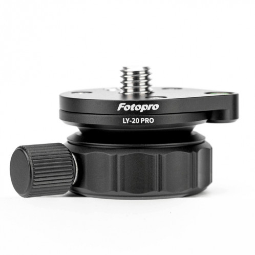 Fotopro LY-20 Pro Base de tête de trépied panoramique à 360 degrés (noir) SF246B43-06