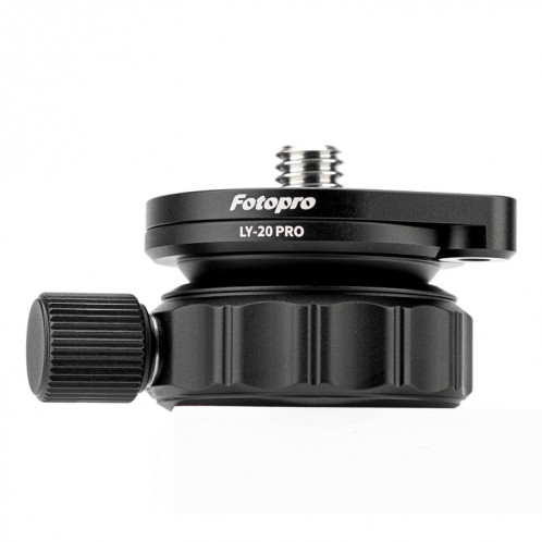 Fotopro LY-20 Pro Base de tête de trépied panoramique à 360 degrés (noir) SF246B43-06