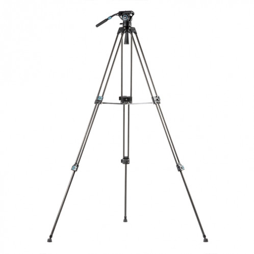 Fotopro DV-3C Trépied vidéo en fibre de carbone à tête fluide robuste (noir) SF252B307-06