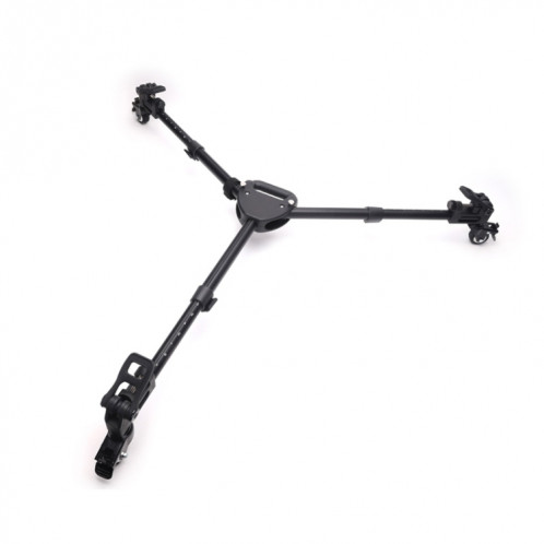 Fotopro DW60 Appareil photo en alliage d'aluminium Big Foot Wheel Trépied Poulie Base (Noir) SF254B1163-012