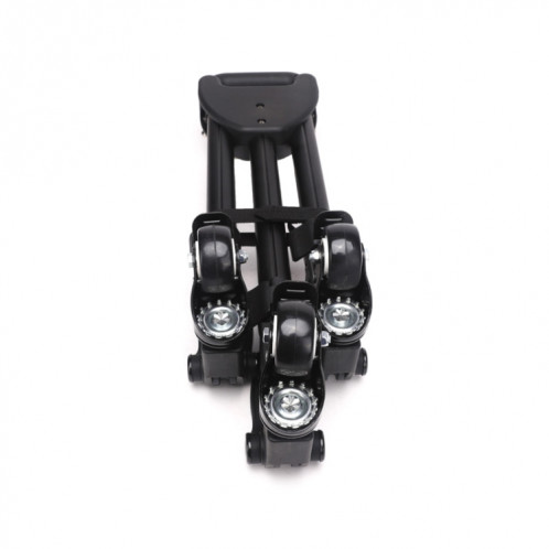 Fotopro DW60 Appareil photo en alliage d'aluminium Big Foot Wheel Trépied Poulie Base (Noir) SF254B1163-012