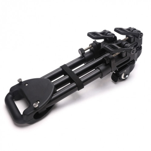 Fotopro DW60 Appareil photo en alliage d'aluminium Big Foot Wheel Trépied Poulie Base (Noir) SF254B1163-012