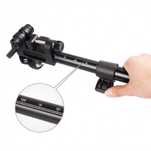 Fotopro DW60 Appareil photo en alliage d'aluminium Big Foot Wheel Trépied Poulie Base (Noir) SF254B1163-012