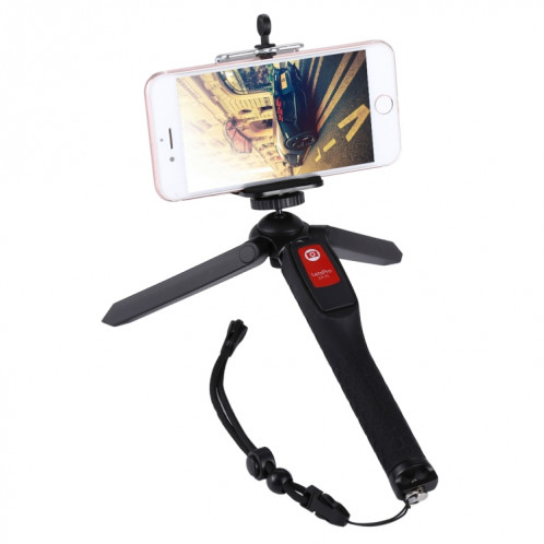 Letspro LY-11 Bâton Selfie extensible avec trépied de poche, autoportrait, monopode, auto-portrait avec déclencheur à distance pour téléphones intelligents, appareils photo numériques et appareils photo sportifs SH3021938-013