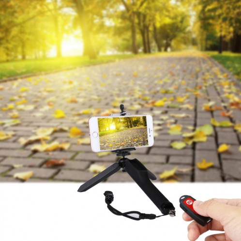 Letspro LY-11 Bâton Selfie extensible avec trépied de poche, autoportrait, monopode, auto-portrait avec déclencheur à distance pour téléphones intelligents, appareils photo numériques et appareils photo sportifs SH3021938-013