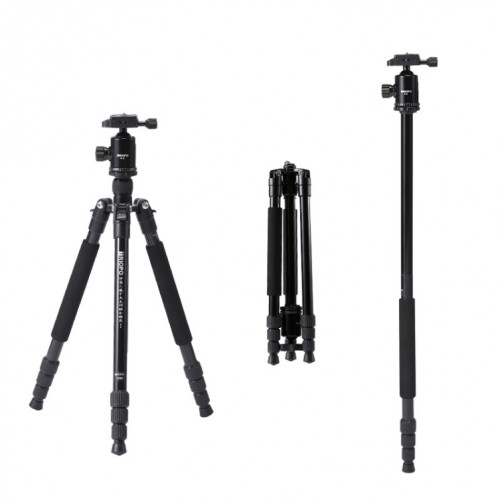 TRIOPO M2508 monopode multifonction réglable en alliage d'aluminium portable à 4 sections avec tête sphérique D-2A pour appareil photo reflex ST3125654-012