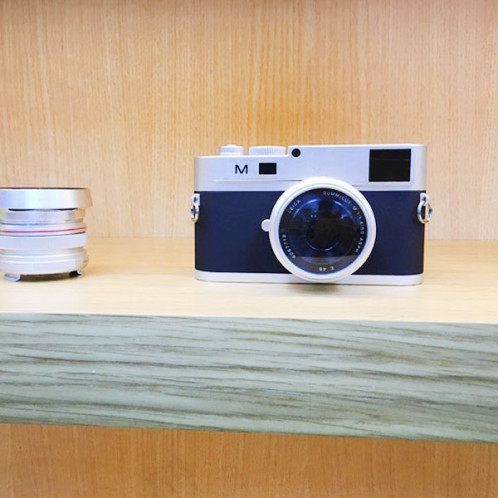 Accessoires de studio photo de modèle d'appareil photo reflex numérique factice non fonctionnel pour Leica M, objectif court (argent) SH412S522-08