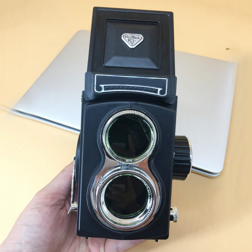 Accessoires de studio photo de modèle d'appareil photo reflex numérique portatif rétro factice non fonctionnel (noir) SH420B1193-06