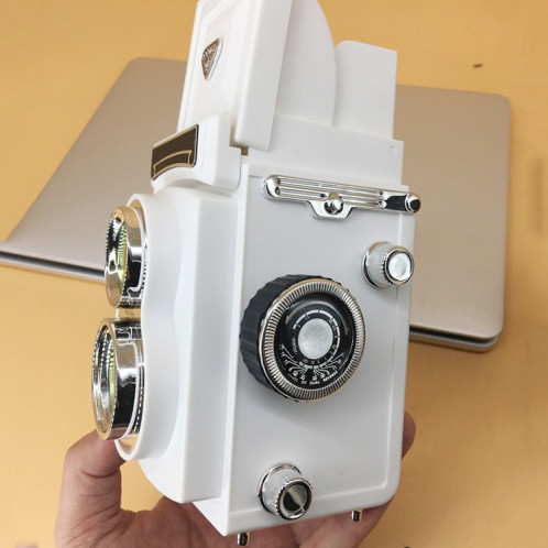 Accessoires de studio photo de modèle d'appareil photo reflex numérique portable rétro factice non fonctionnel (blanc) SH420W1292-06