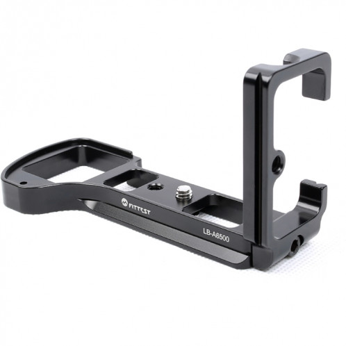 FITTEST LB-A6500 Support de base de support de plaque à dégagement rapide pour plaque verticale pour Sony ILCE-6500 (A6500) Rotule en métal d'appareil photo (Noir) SF456B570-05