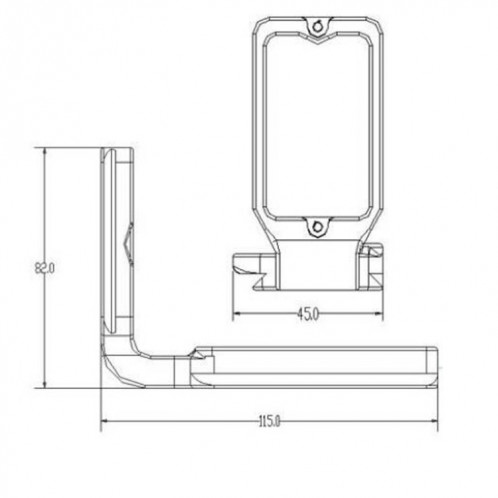 Support de base de support de plaque en L à dégagement rapide FITTEST X-T20 pour FUJI X-T20 / X-T10 (Noir) SF351B1664-05