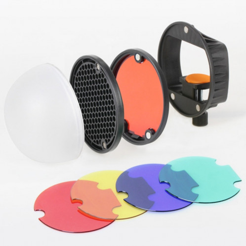 TRIOPO TR-08 Flash Speedlite Honeycomb Aimant Fixation Softbox Kits avec 4 x filtres de couleur magnétiques ST54671452-011
