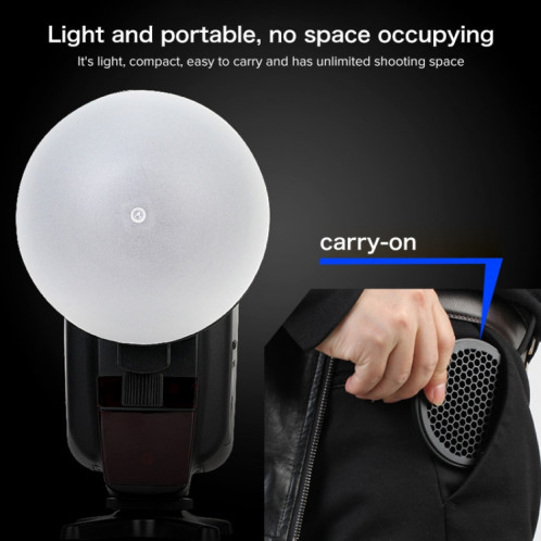 TRIOPO TR-08 Flash Speedlite Honeycomb Aimant Fixation Softbox Kits avec 4 x filtres de couleur magnétiques ST54671452-011