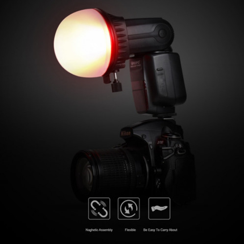 TRIOPO TR-08 Flash Speedlite Honeycomb Aimant Fixation Softbox Kits avec 4 x filtres de couleur magnétiques ST54671452-011