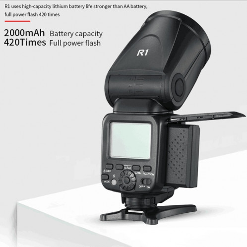 Flash Speedlite TTL haute vitesse 1 / 8000s TRIOPO R1 76WS pour appareils photo reflex numériques Canon / Nikon ST54681265-010