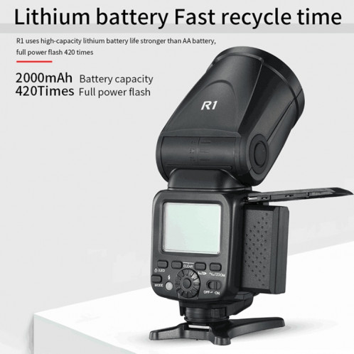 Flash Speedlite TTL haute vitesse 1 / 8000s TRIOPO R1 76WS pour appareils photo reflex numériques Canon / Nikon ST54681265-010