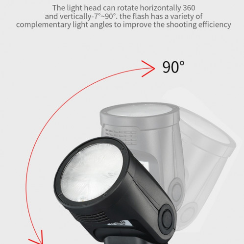 Flash Speedlite TTL haute vitesse 1 / 8000s TRIOPO R1 76WS pour appareils photo reflex numériques Canon / Nikon ST54681265-010