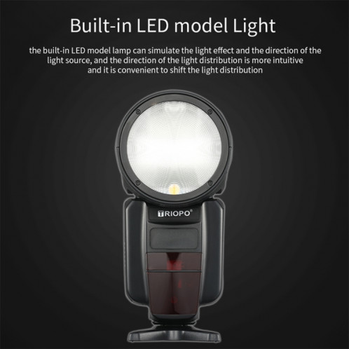 Flash Speedlite TTL haute vitesse 1 / 8000s TRIOPO R1 76WS pour appareils photo reflex numériques Canon / Nikon ST54681265-010