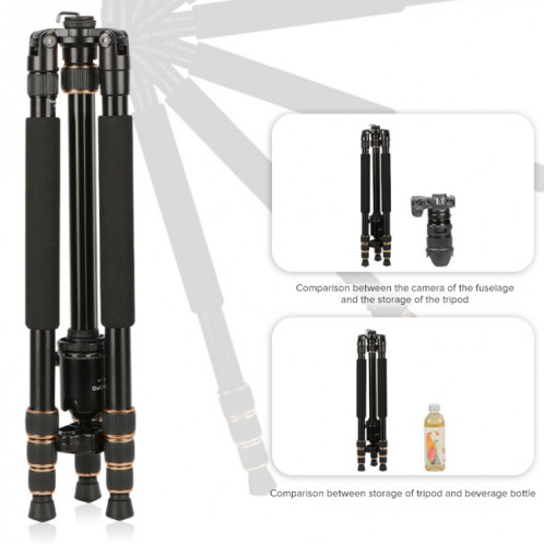 TRIOPO 652 Support de trépied à bras horizontal à dégagement rapide Support de flèche de colonne centrale avec trépied à rotule ST5475874-011