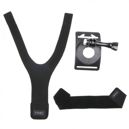 3 en 1 main poignet bras sangles 360 degrés de rotation Mount pour GoPro HERO6 / 5/5 Session / 4 Session / 4/3 + / 3/2/1, Xiaoyi et autres caméras d'action (Noir) S3549125-011