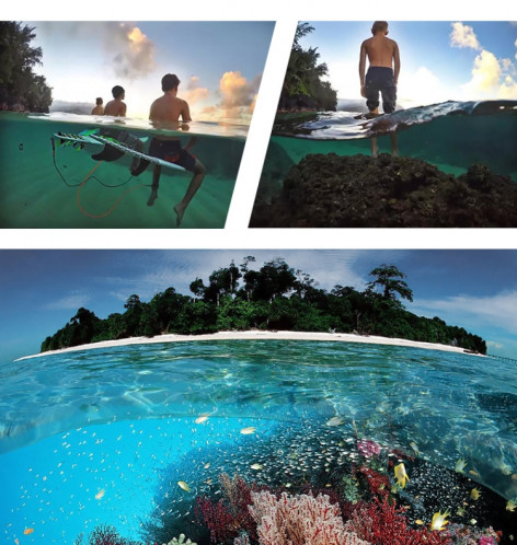 Obturateur Déclencheur + Dôme Port Objectif Couvercle Transparent + Flottant Main Grip Plongée Bâton de flottabilité avec Réglable Anti-Perte Sangle & Vis et Clé pour GoPro HERO6 / 5 SO563185-012