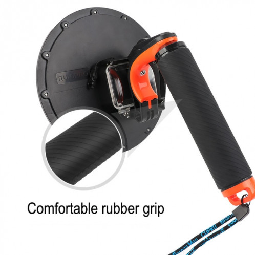 Obturateur Déclencheur + Dôme Port Objectif Couvercle Transparent + Flottant Main Grip Plongée Bâton de flottabilité avec Réglable Anti-Perte Sangle & Vis et Clé pour GoPro HERO6 / 5 SO563185-012