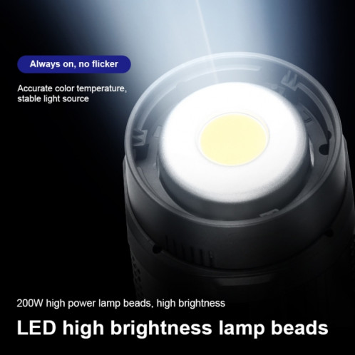TRIOPO EX-200W Studio Flash intégré dissiper la chaleur système avec EX-200III LED lumière unique ST8016437-012