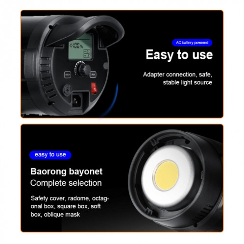 TRIOPO EX-200W Studio Flash intégré dissiper la chaleur système avec EX-200III LED lumière unique ST8016437-012