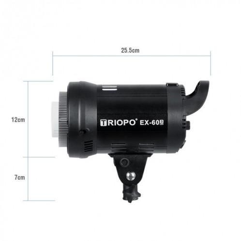 TRIOPO EX-60W Studio Flash intégré dissiper la chaleur système avec lumière unique LED EX-60III ST81261763-013