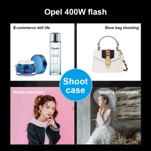 TRIOPO Oubao TTR400W Studio Flash avec ampoule E27 150W ST86291788-011