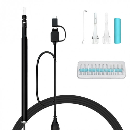 Endoscope endoscope i98 1.3MP HD Visual Eardrop Endoscope avec 6 LED, diamètre de la lentille: 5,5 mm, longueur: 2 m SH00011012-09