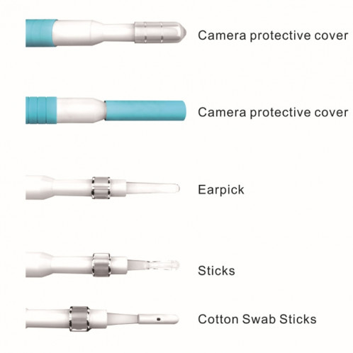 Endoscope endoscope i98 1.3MP HD Visual Eardrop Endoscope avec 6 LED, diamètre de la lentille: 5,5 mm, longueur: 2 m SH00011012-09