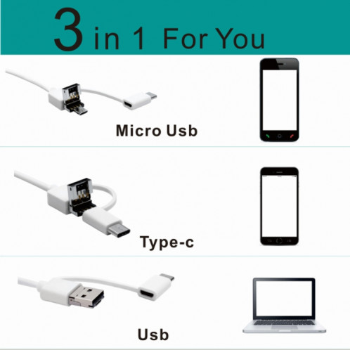 Endoscope endoscope i98 1.3MP HD Visual Eardrop Endoscope avec 6 LED, diamètre de la lentille: 5,5 mm, longueur: 2 m SH00011012-09