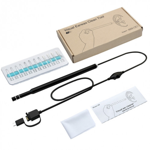 Endoscope endoscope i98 1.3MP HD Visual Eardrop Endoscope avec 6 LED, diamètre de la lentille: 5,5 mm, longueur: 2 m SH00011012-09