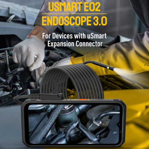 Endoscope Ulefone E2 Endoscope numérique étanche IP67 pour Ulefone Armor 9 / 9E / Power Armor 13 / 16 Pro / 18T / Armor Pad (Noir) SU021B1829-010