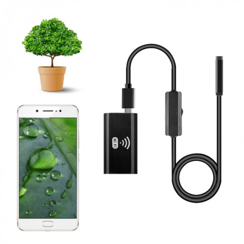Endoscope de téléphone portable F99 HD, endoscope de tuyau étanche de 8 mm, version Wifi, cordon flexible, longueur: 1,5 m (noir) SH111B188-09