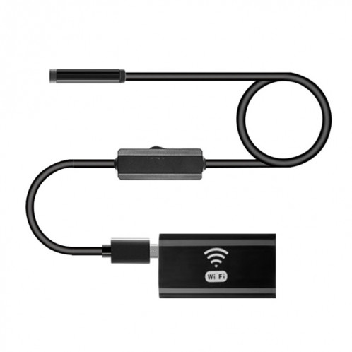 Endoscope de téléphone portable F99 HD, endoscope de tuyau étanche de 8 mm, version Wifi, câble, longueur: 1 m (noir) SH116B1600-09
