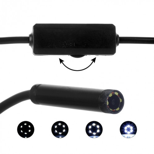 Endoscope de téléphone portable F99 HD, endoscope de tuyau étanche de 8 mm, version Wifi, câble, longueur: 10 m (noir) SH121B1273-09
