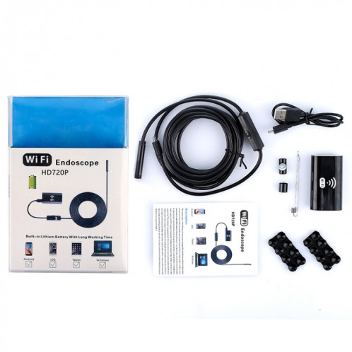 Endoscope de téléphone portable F99 HD, endoscope de tuyau étanche de 8 mm, version Wifi, câble, longueur: 10 m (noir) SH121B1273-09