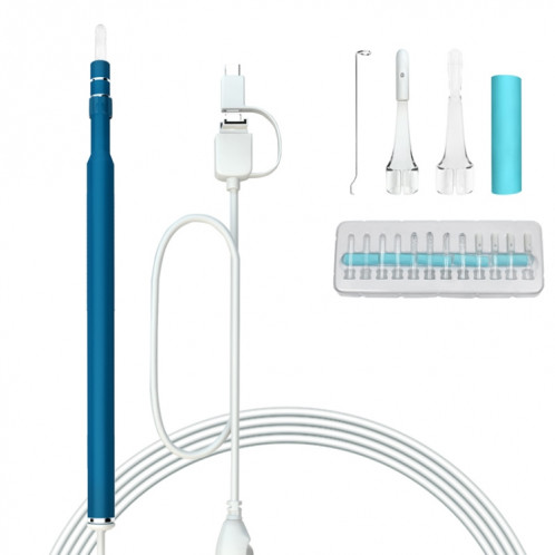 I98 1.3 millions d'endoscope d'endoscope d'outil de nettoyage visuel de cire d'oreille HD avec 6 LED, diamètre d'objectif: 5,5 mm SH2502231-09