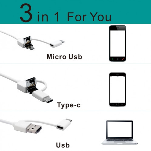 I98 1.3 millions d'endoscope d'endoscope d'outil de nettoyage visuel de cire d'oreille HD avec 6 LED, diamètre d'objectif: 5,5 mm SH2502231-09
