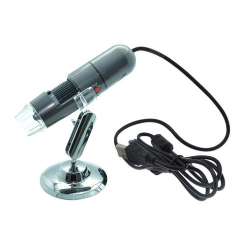 Capteur d'image 1000X Magnifier HD 0.3MP Microscope numérique USB 3 en 1 avec 8 LED et support professionnel SH25031102-06
