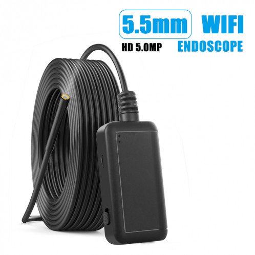 Caméra d'inspection d'endoscope F220 5.5mm HD 5.0MP WIFI avec 6 LED, longueur: 5m SH3121565-08