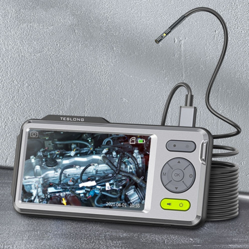 Teslong NTS500B 5 pouces 5mm double lentille HD endoscope 200w pixel endoscope industriel SH53001543-09