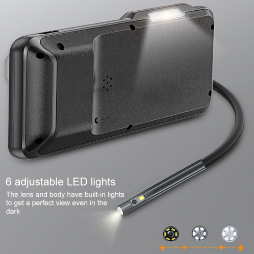 Teslong NTS500B 5 pouces 5mm double lentille HD endoscope 200w pixel endoscope industriel SH53001543-09