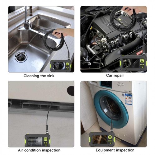 P30 8mm IP67 Étanche 4,3 pouces Endoscope Portable HD Câble dur Endoscope industriel, Longueur du câble: 2m SH90401742-011