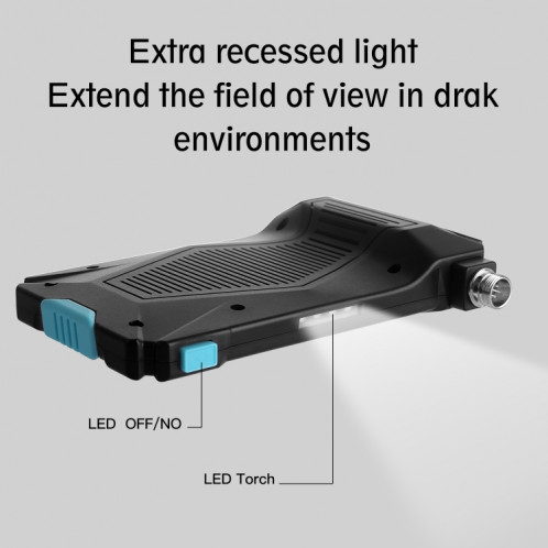 P30 5,5 mm IP67 étanche 4,3 pouces Endoscope portable HD endoscope industriel à câble dur, longueur de câble : 5 m (bleu) SH041L1526-012