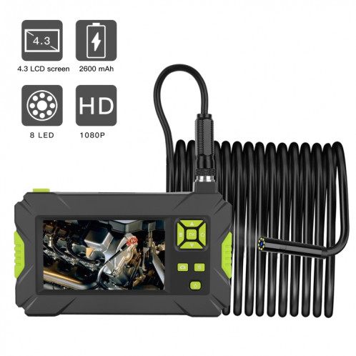P30 8 mm IP67 étanche 4,3 pouces endoscope portable endoscope industriel à câble dur, longueur de câble : 10 m SH90421720-013