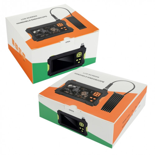 P30 8 mm IP67 étanche 4,3 pouces endoscope portable endoscope industriel à câble dur, longueur de câble : 10 m SH90421720-013